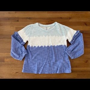 Gap Toddler ombre Long Sleeve Shirt Blue